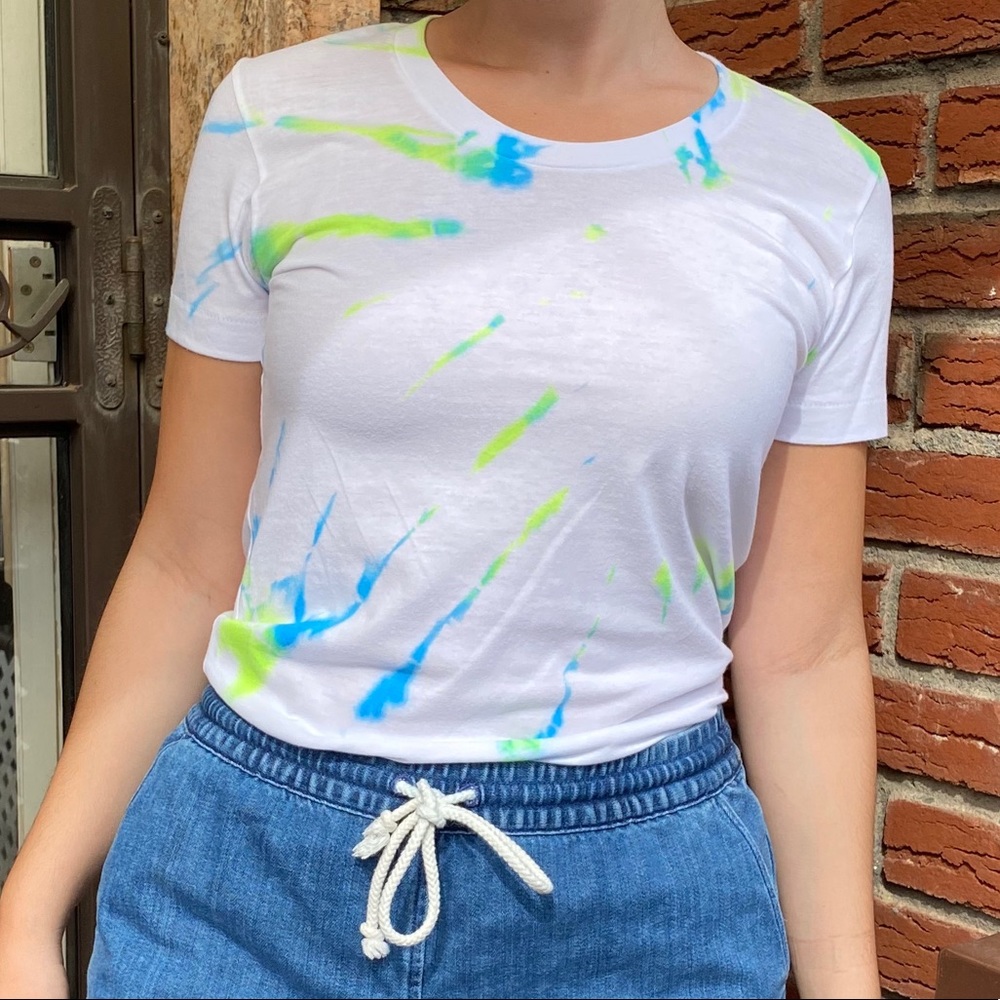Neon tie-dye T-shirts